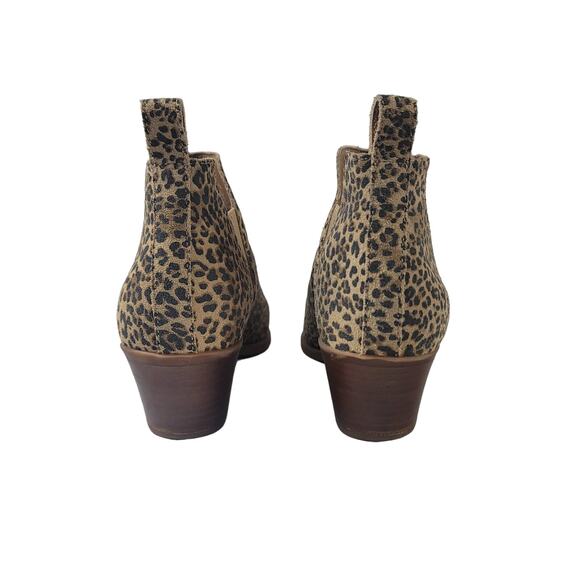 Dolce Vita Samy Leather Leopard  Print Ankle Boots SZ 8.5 - Picture 5 of 11